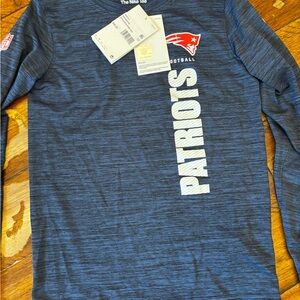 Nike Blue Long Sleeve Tees with Patriots‎ Logo